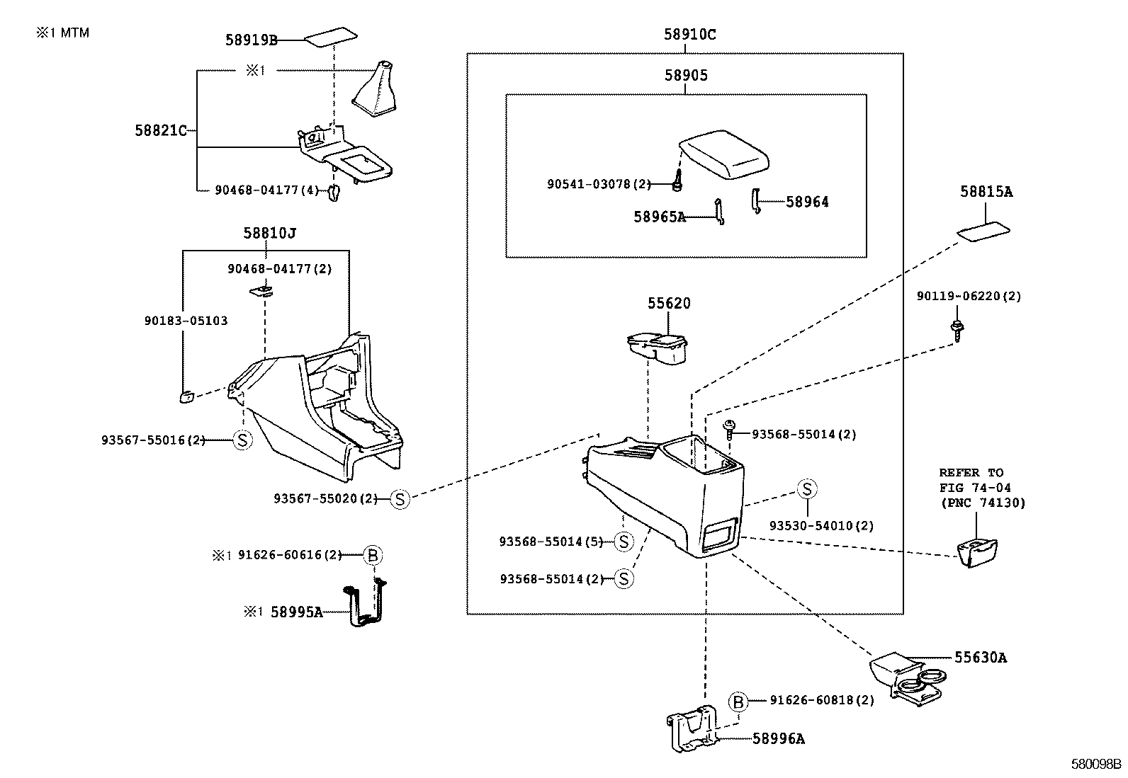 Console Box & Bracket