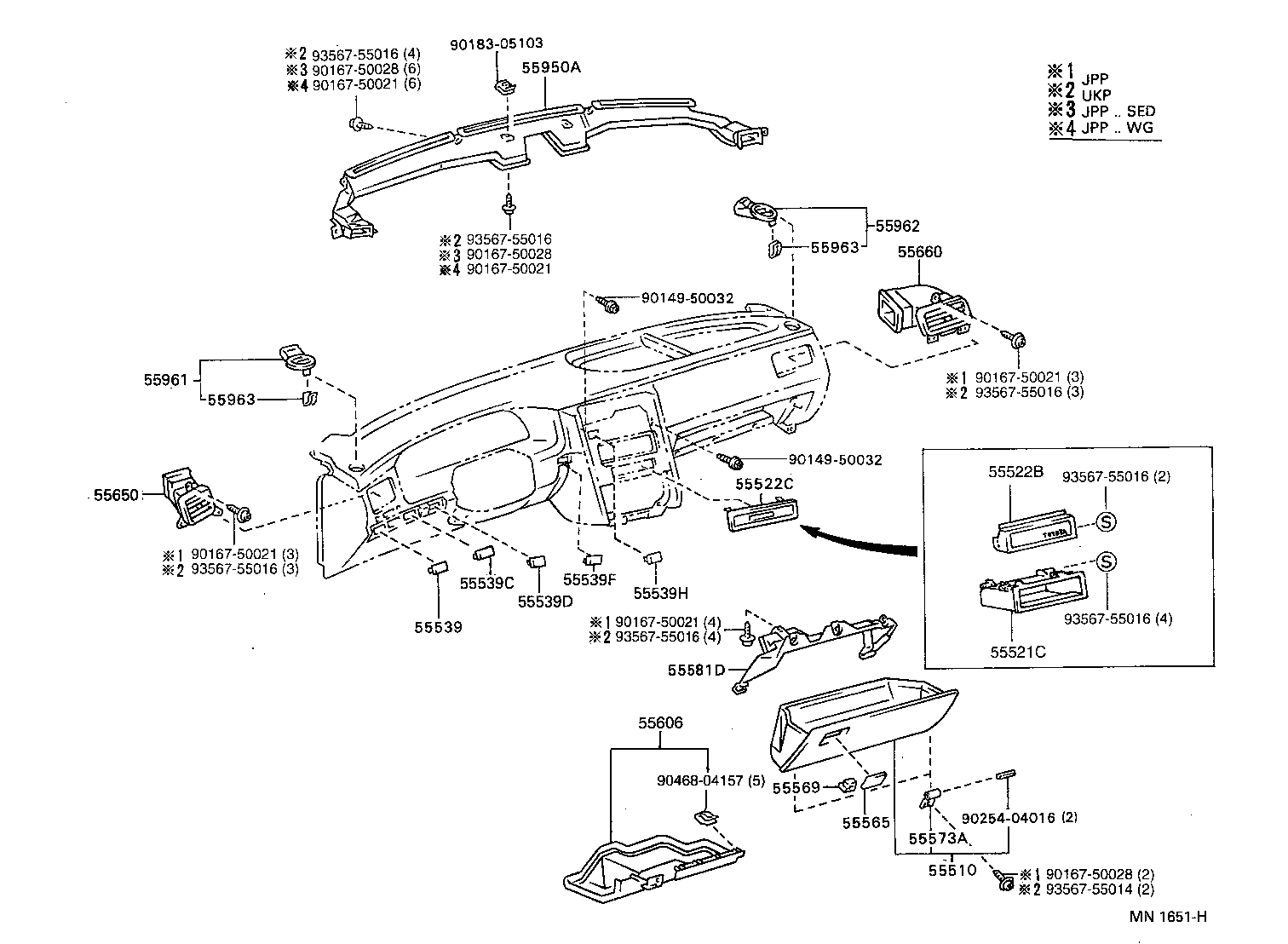 Instrument Panel Glove Compartment