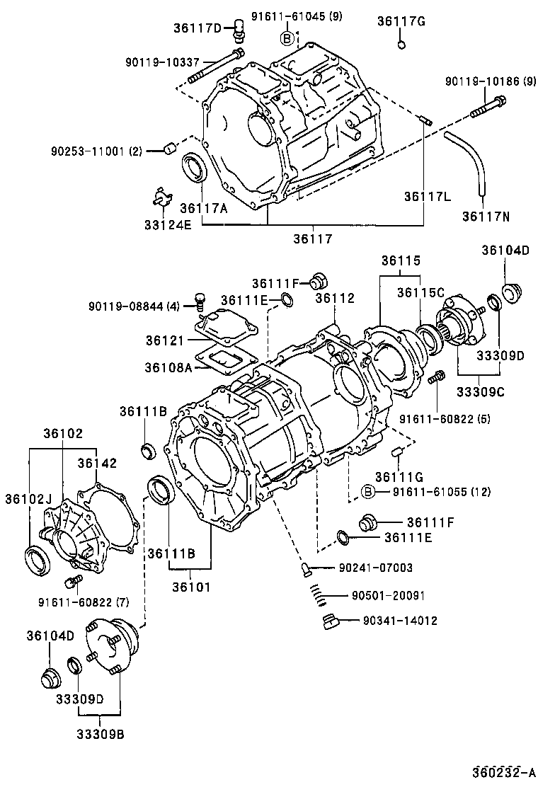 Transfer Case & Extension Housing