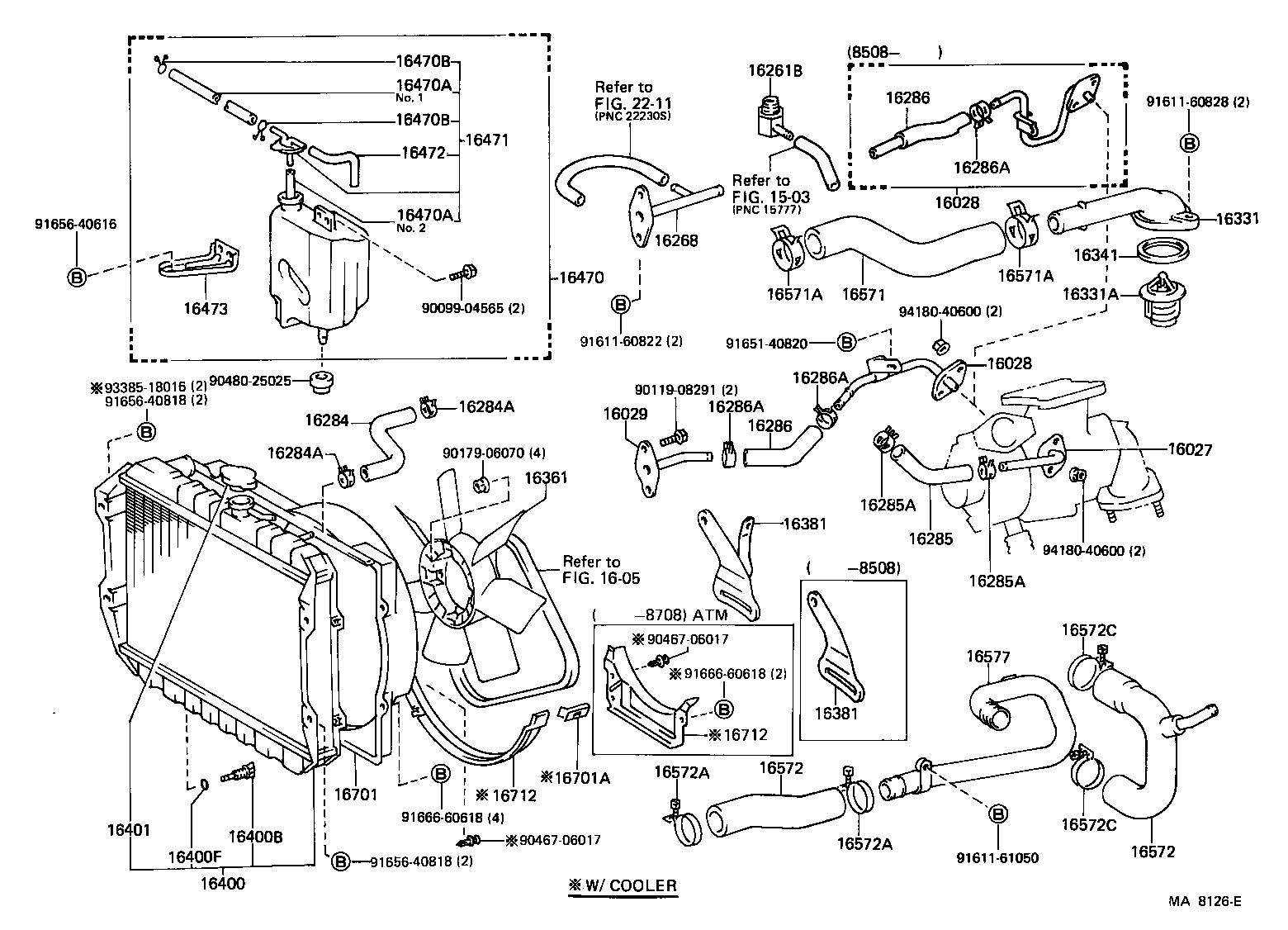 Radiator Water Outlet