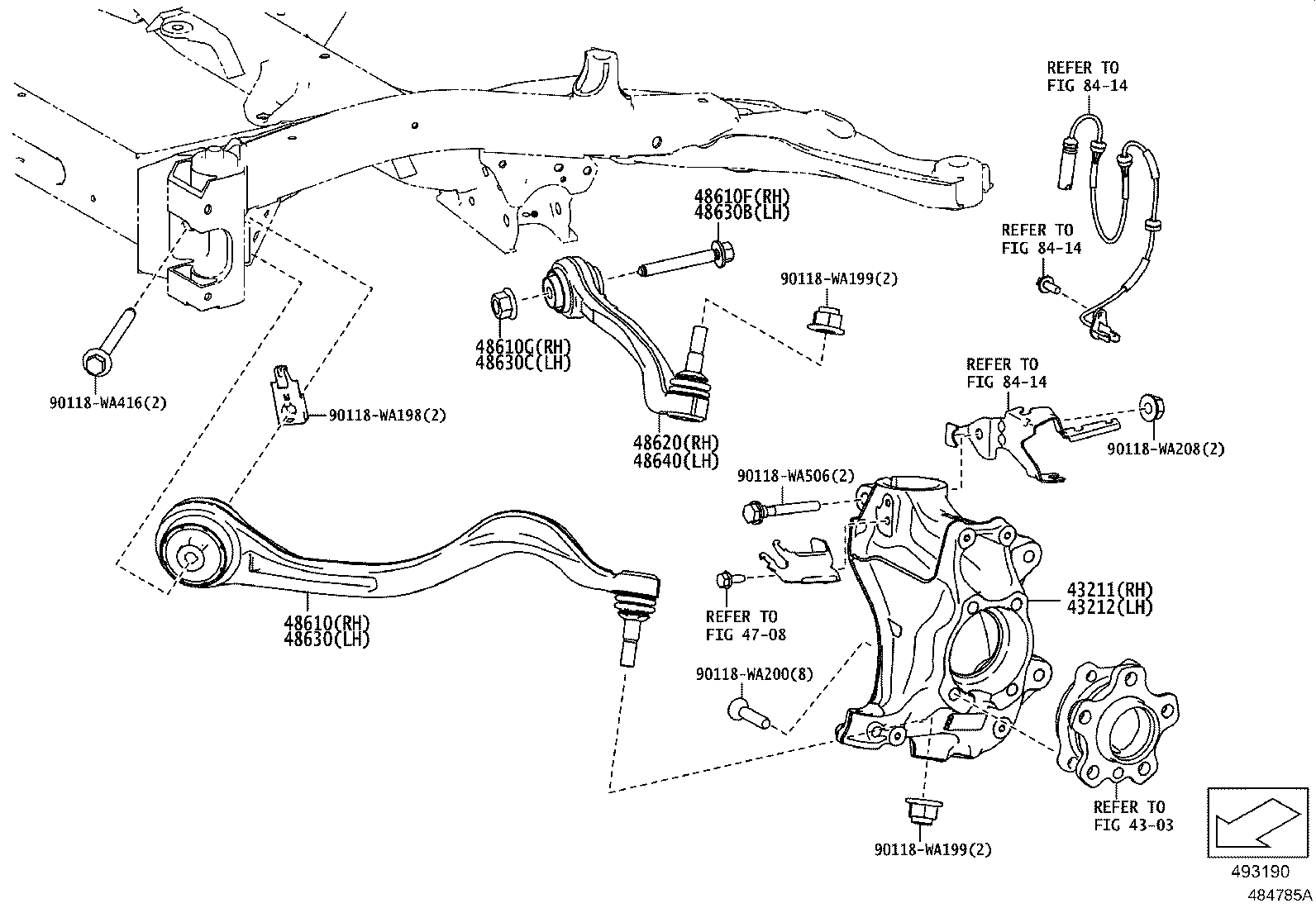 Front Axle Arm Steering Knuckle