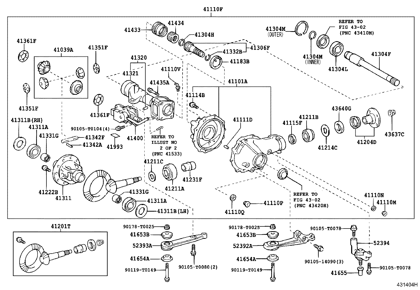 Front Axle Housing & Differential