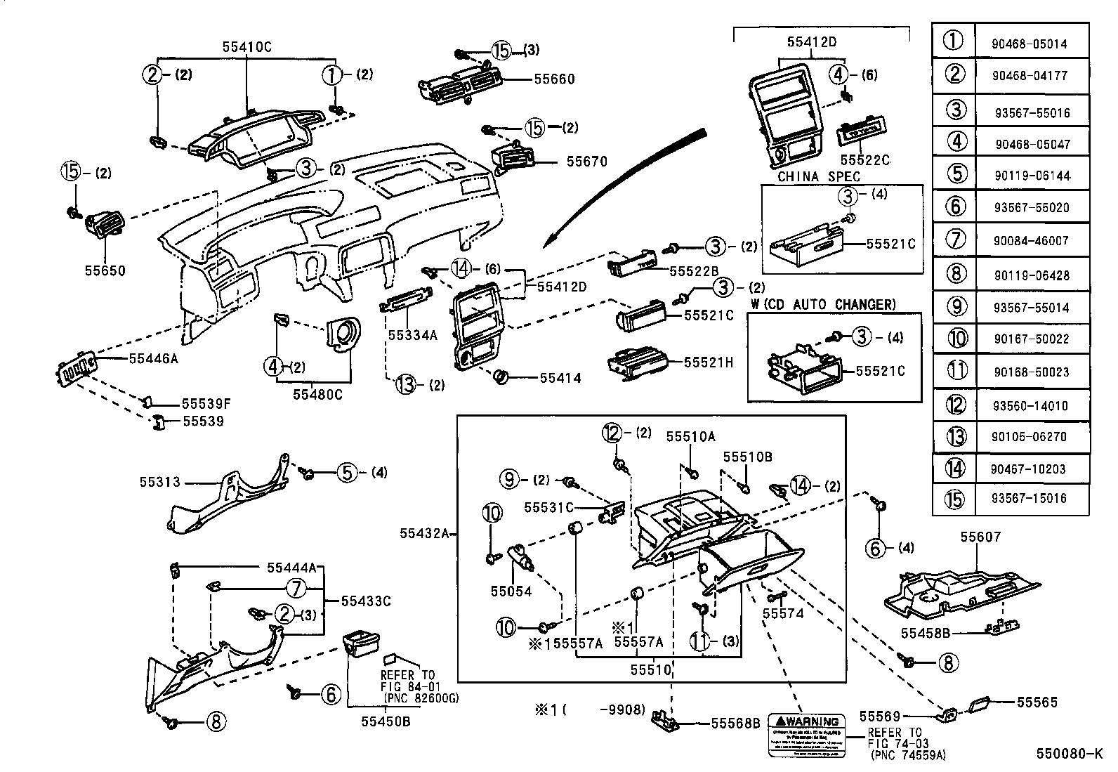 Instrument Panel Glove Compartment