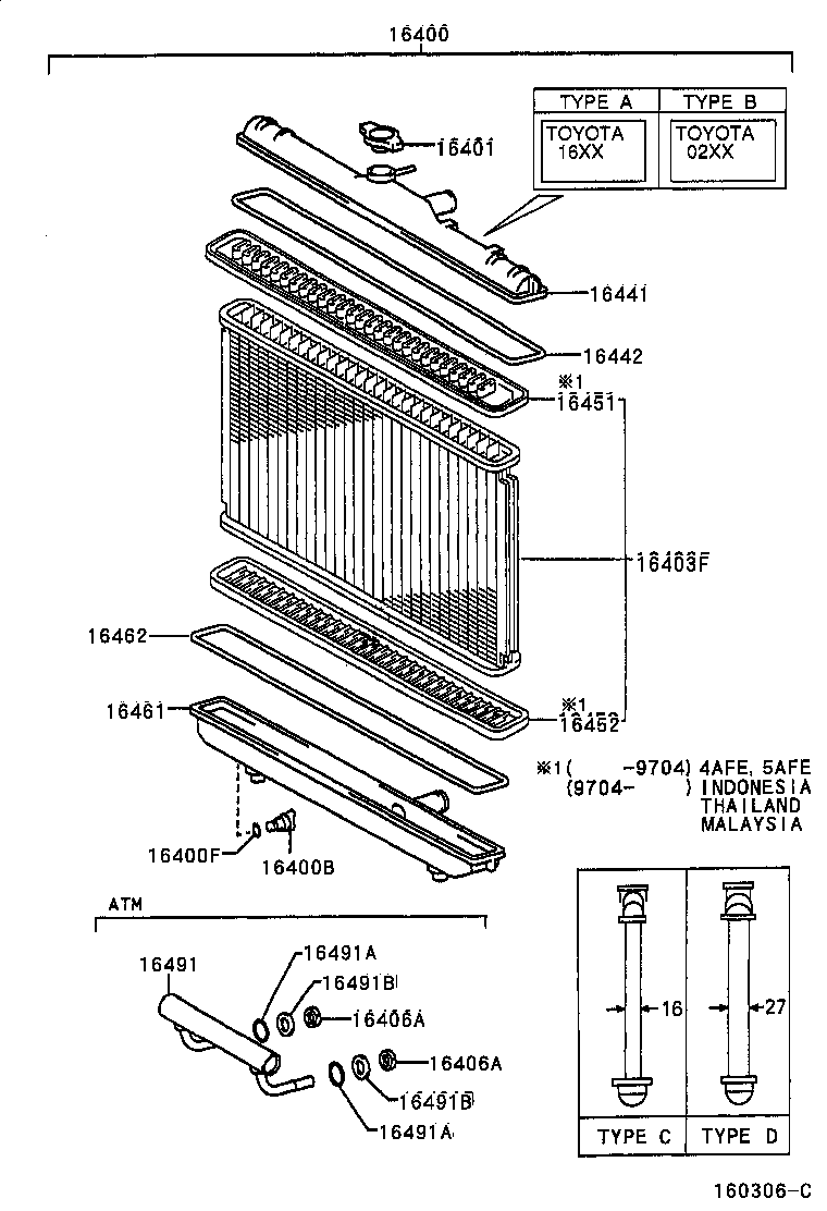 Radiator Water Outlet
