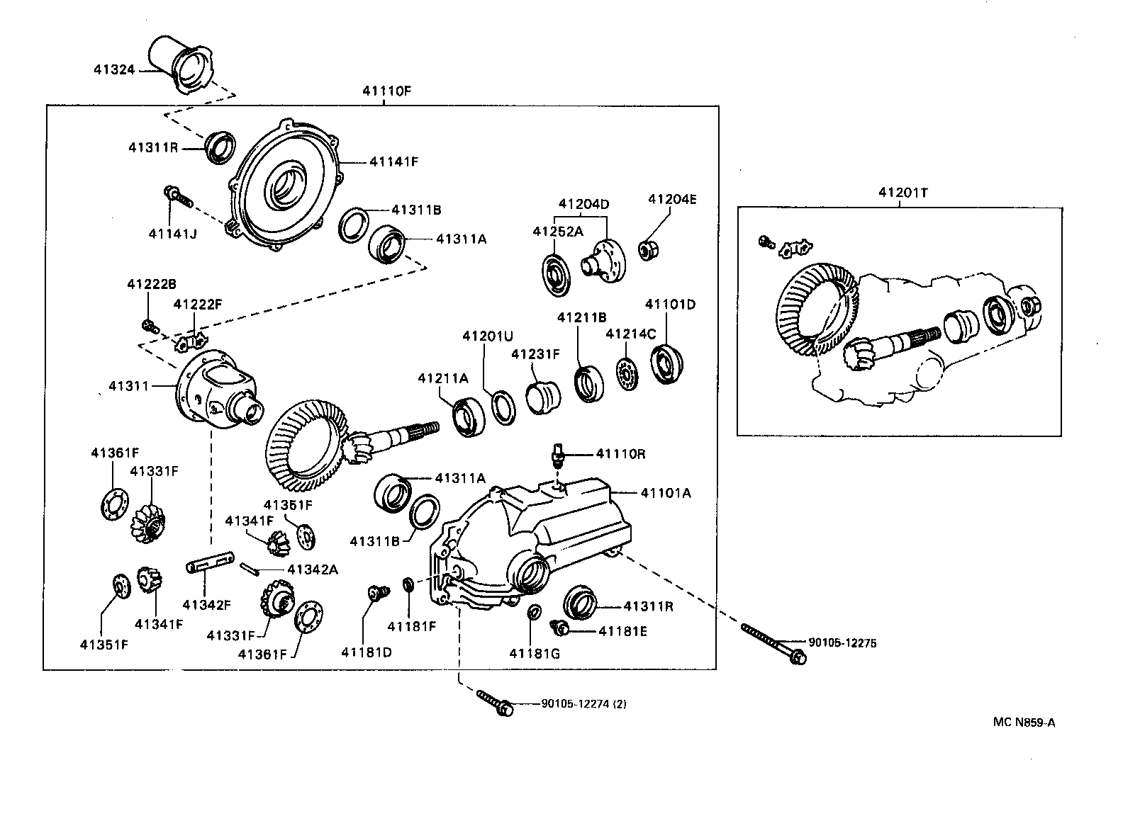 Front Axle Housing & Differential