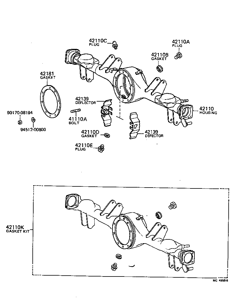 Rear Axle Housing Differential