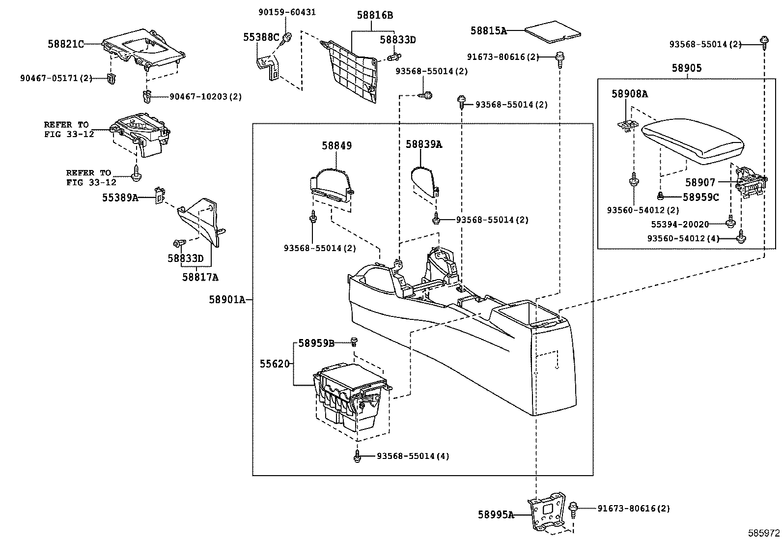 Console Box & Bracket