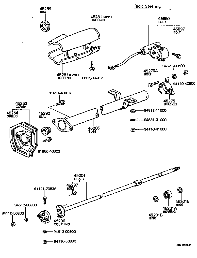 Steering Column & Shaft