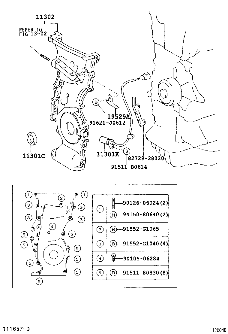 Timing Gear Cover & Rear End Plate