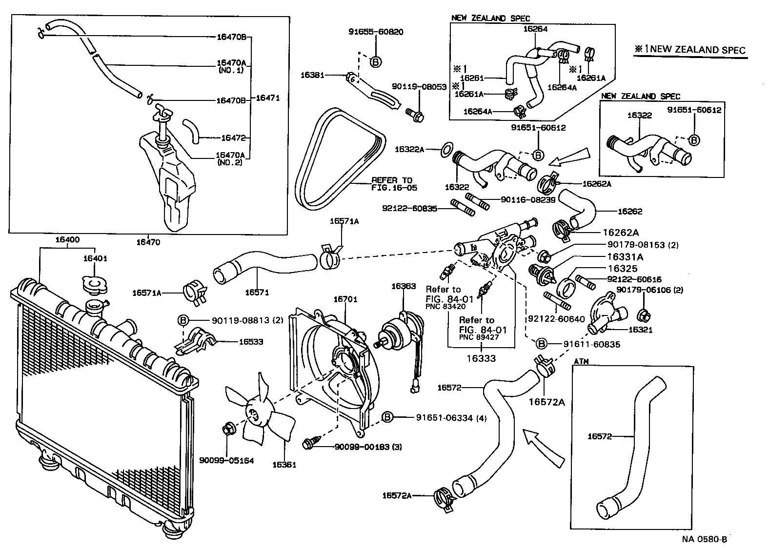 Radiator Water Outlet