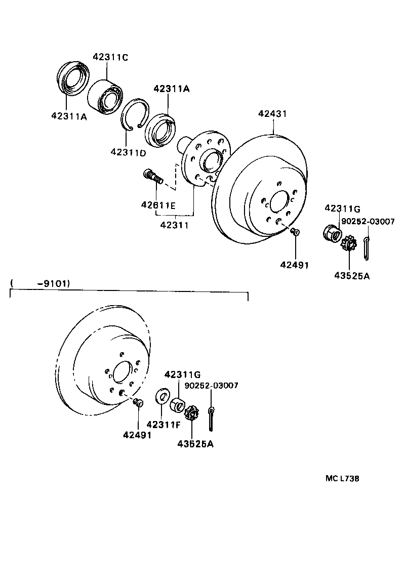 Rear Axle Shaft Hub