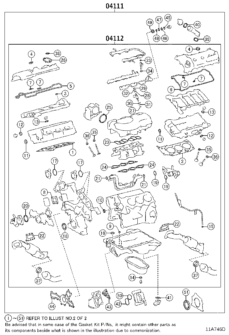 Engine Overhaul Gasket Kit