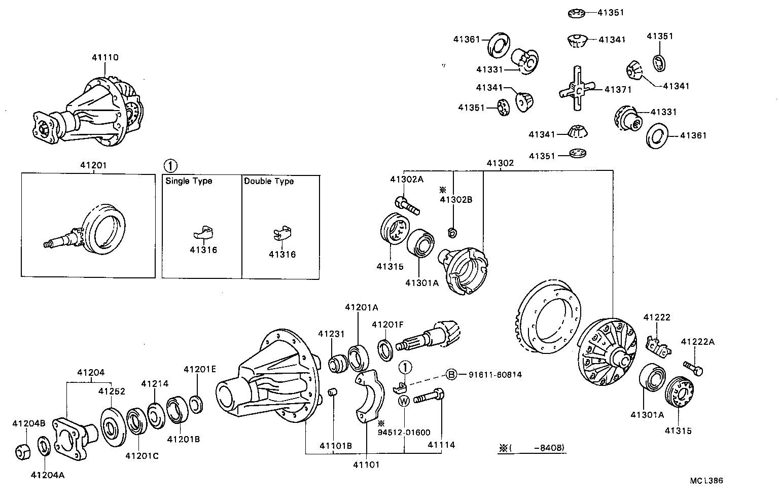 Rear Axle Housing Differential