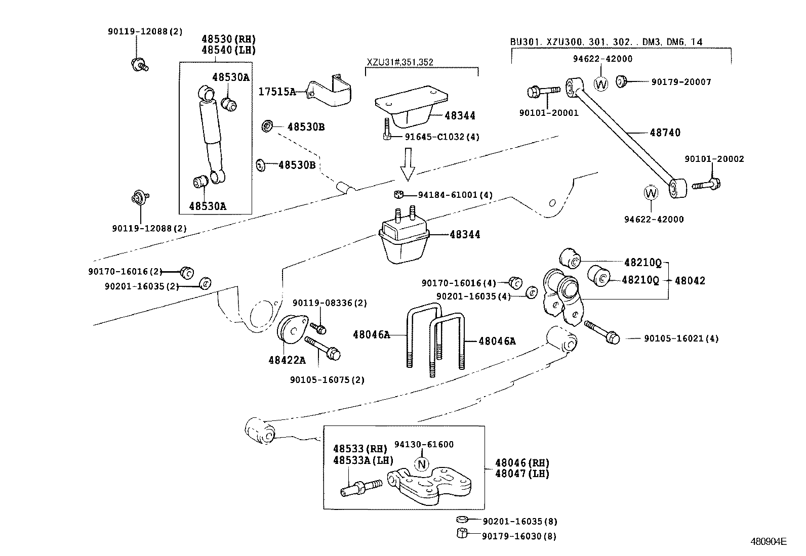 Rear Spring & Shock Absorber