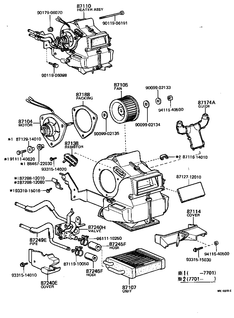 Heating Air Conditioning Heater Unit Blower