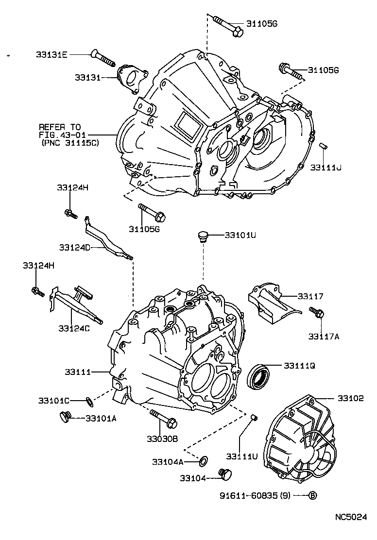 Clutch Housing + Transmission Case