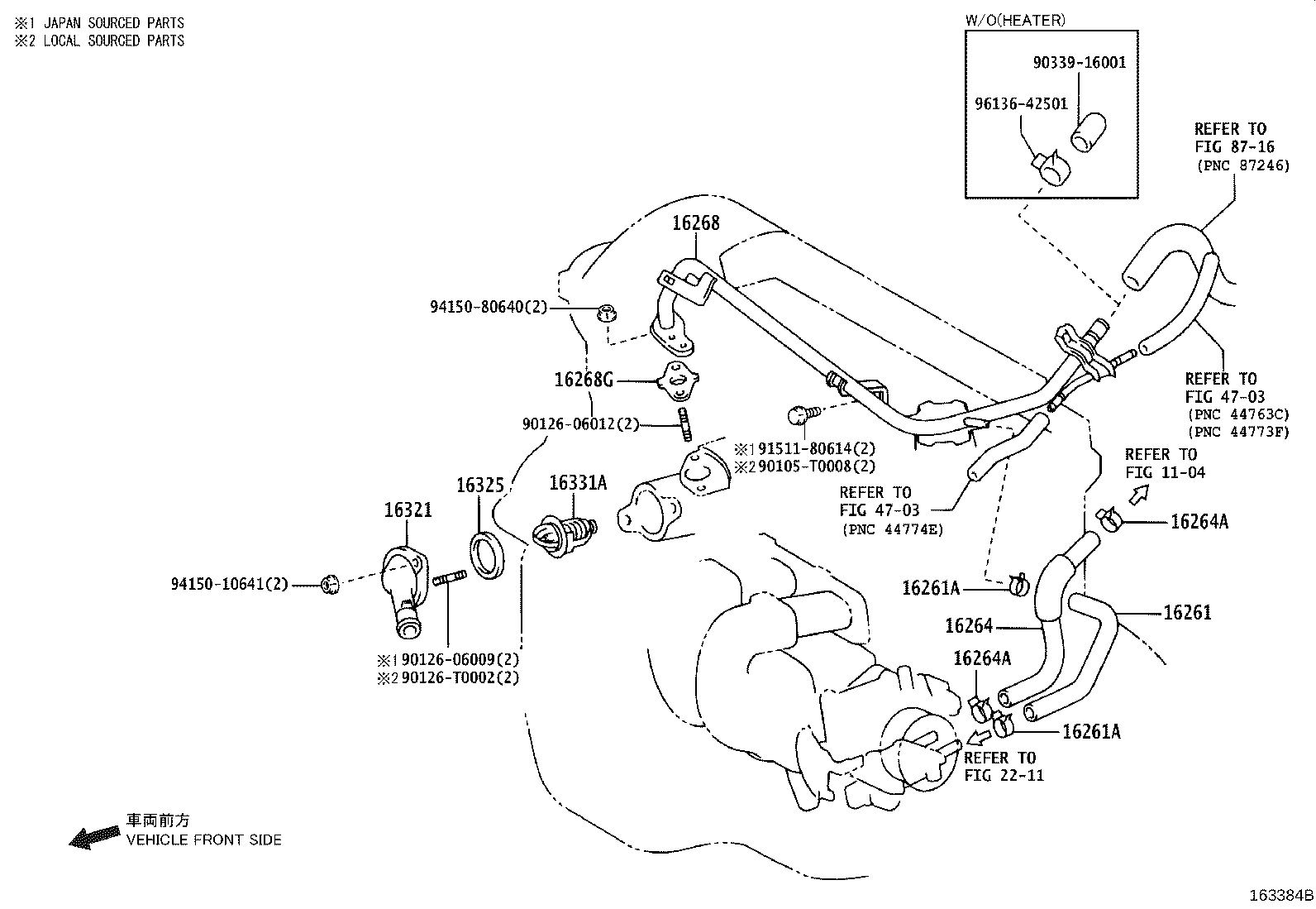 Radiator Water Outlet
