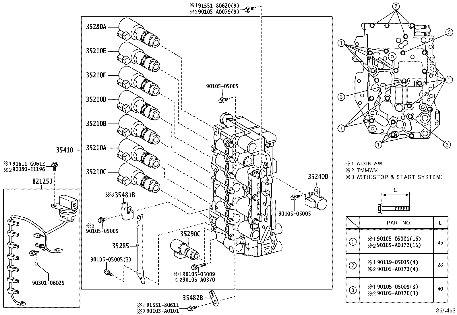 Valve Body Oil Strainer