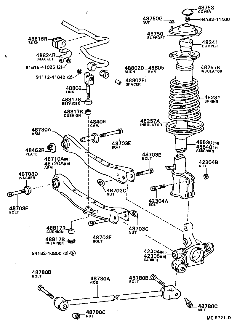 Rear Spring & Shock Absorber