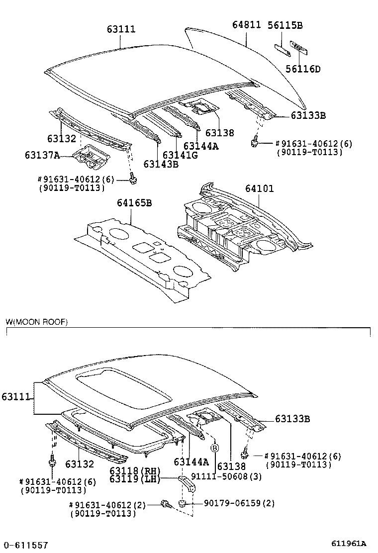 Panel & Back Window Glass