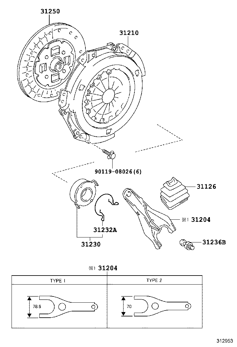 Clutch & Release Fork