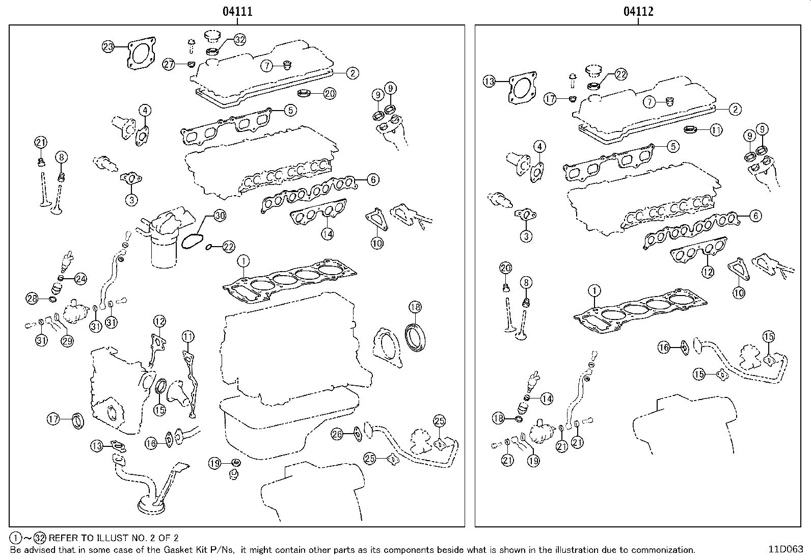 Engine Overhaul Gasket Kit