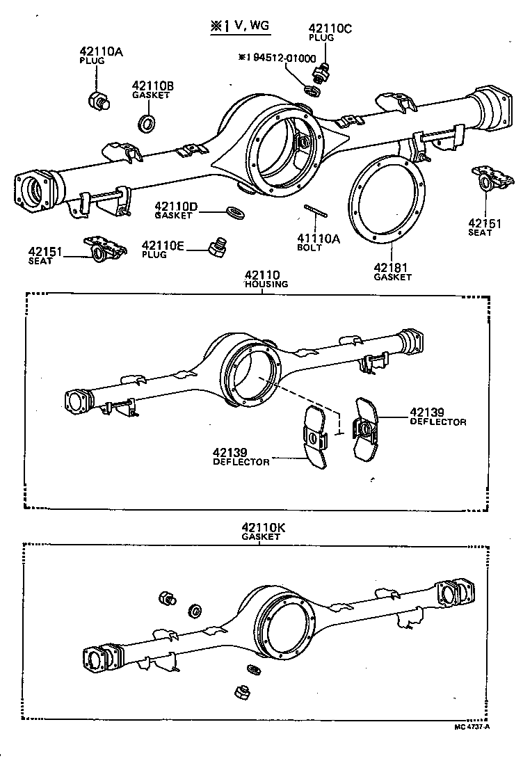 Rear Axle Housing Differential