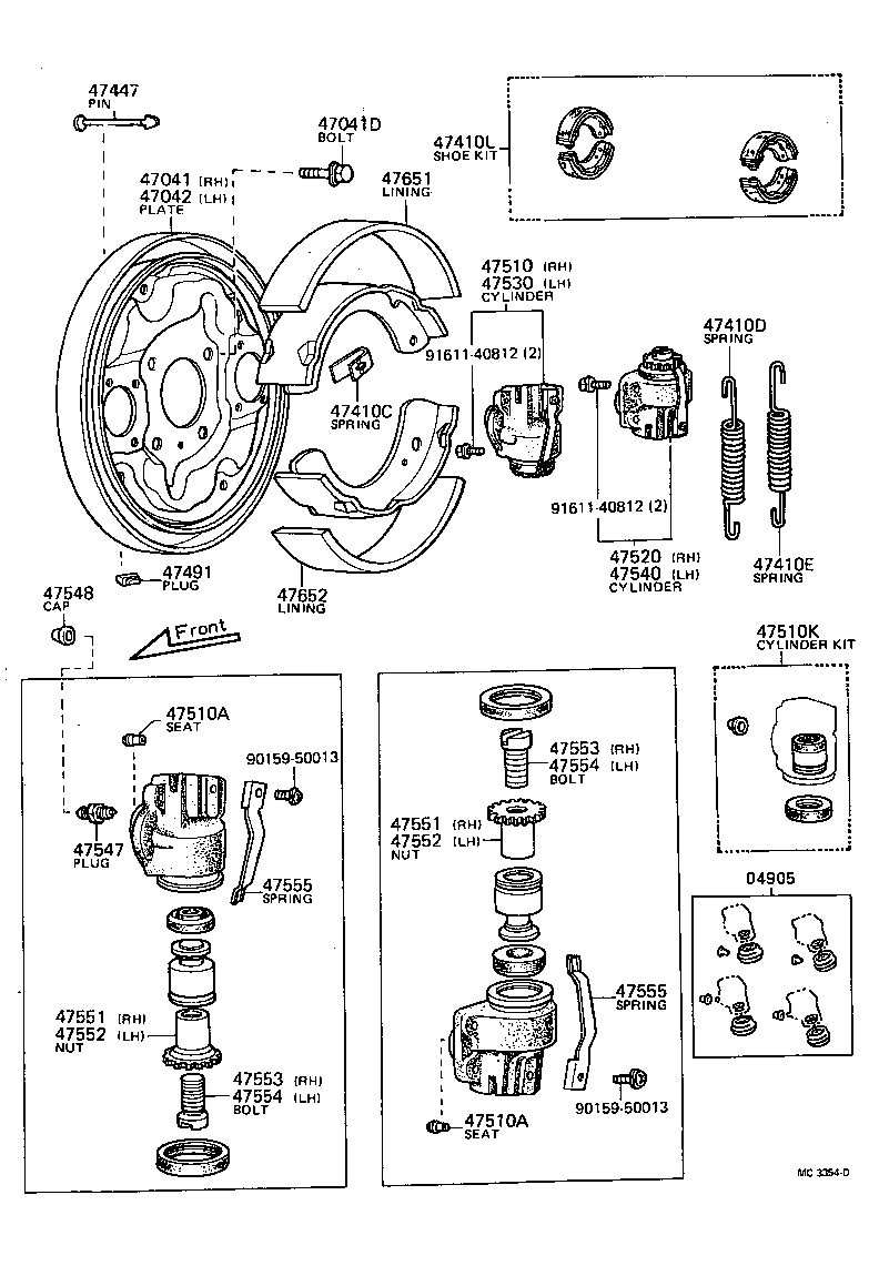 Front Drum Brake Wheel Cylinder