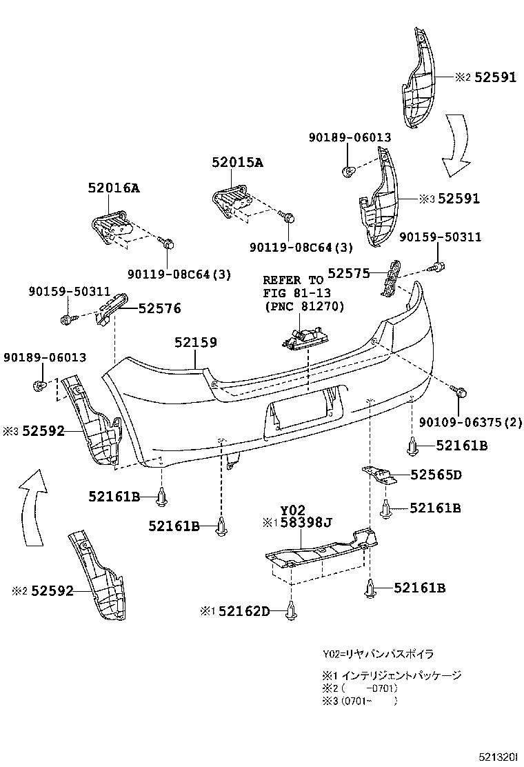 Rear Bumper & Bumper Stay