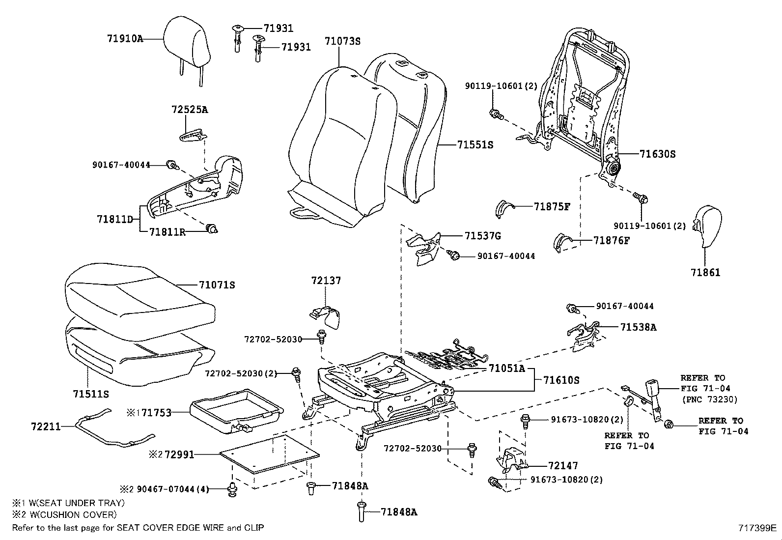 Asiento delantero y riel del asiento