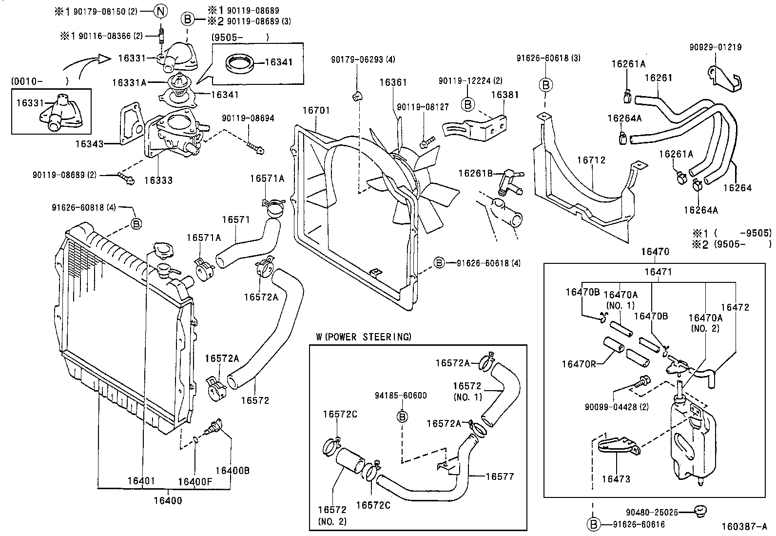 Salida de agua del radiador