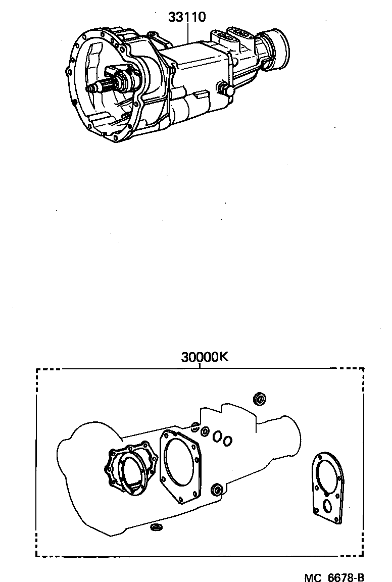 Conjunto de transmisión o transmisión y kit de juntas