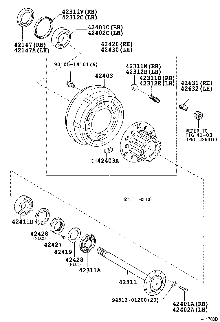Rear Axle Shaft Hub