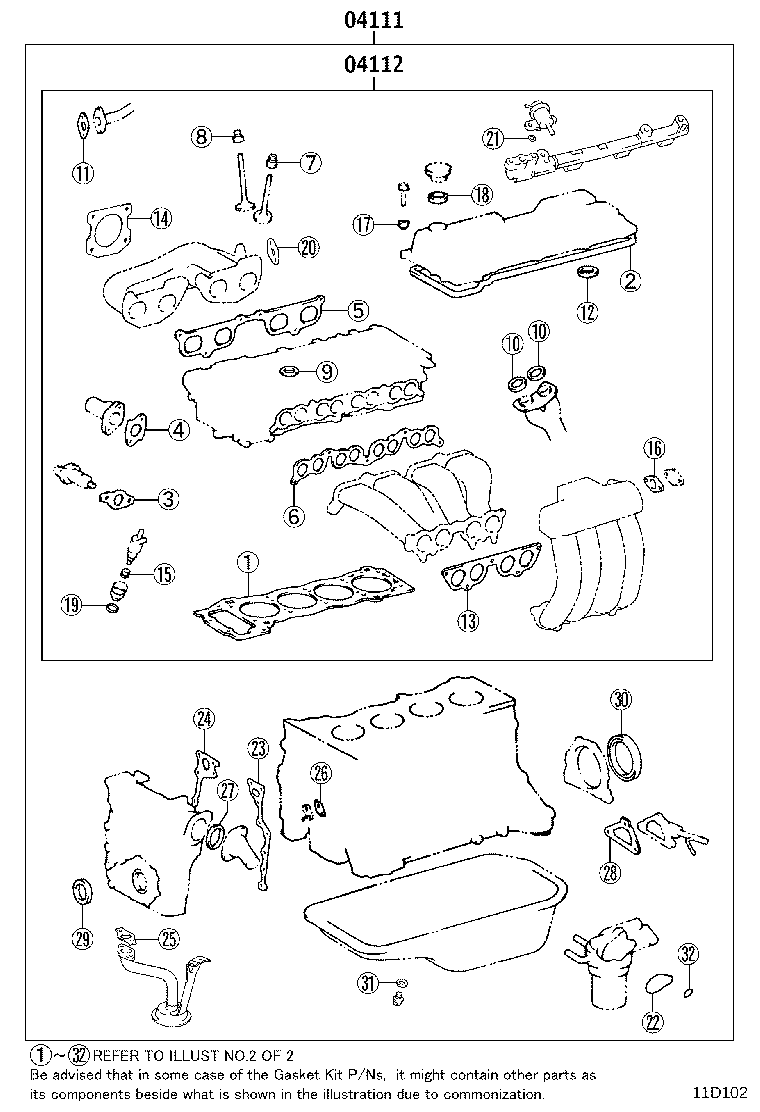 Engine Overhaul Gasket Kit