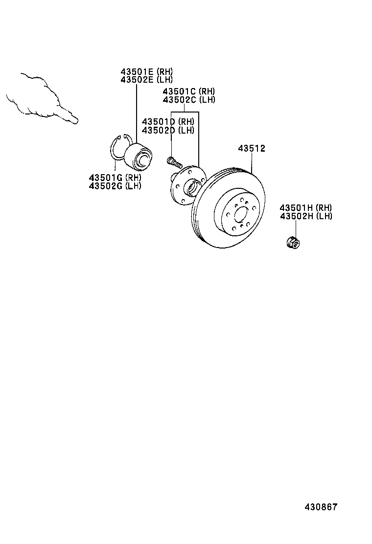 Front Axle Hub