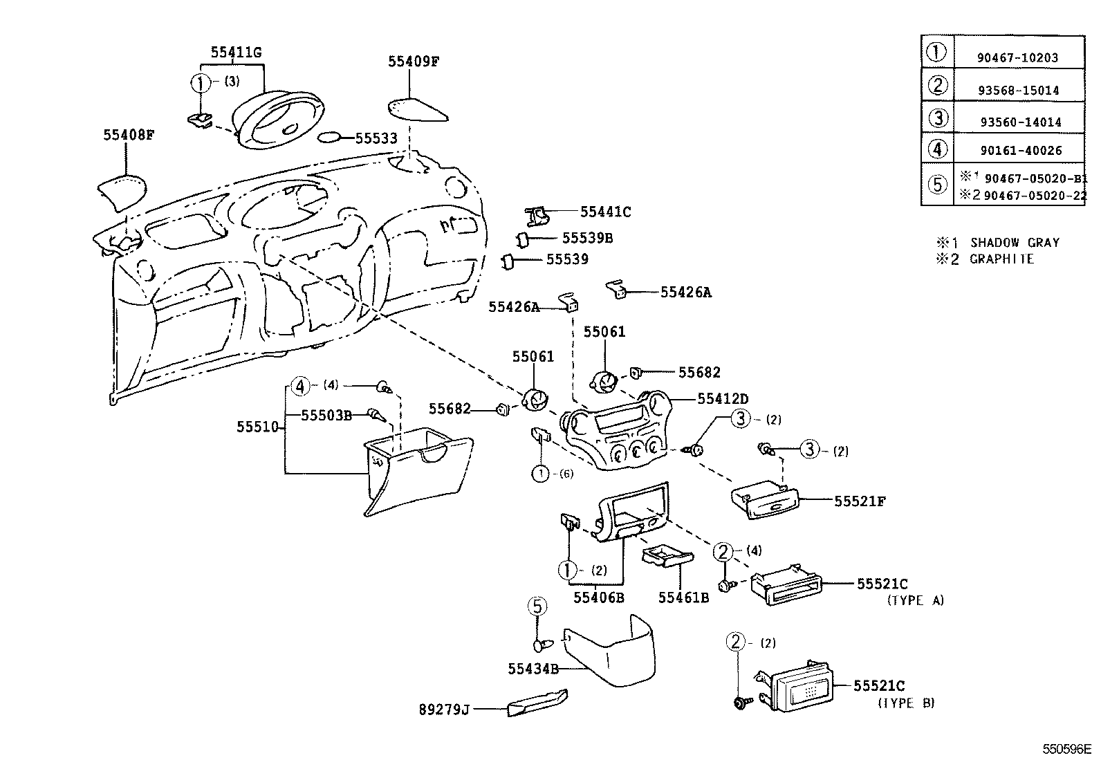 Instrument Panel Glove Compartment