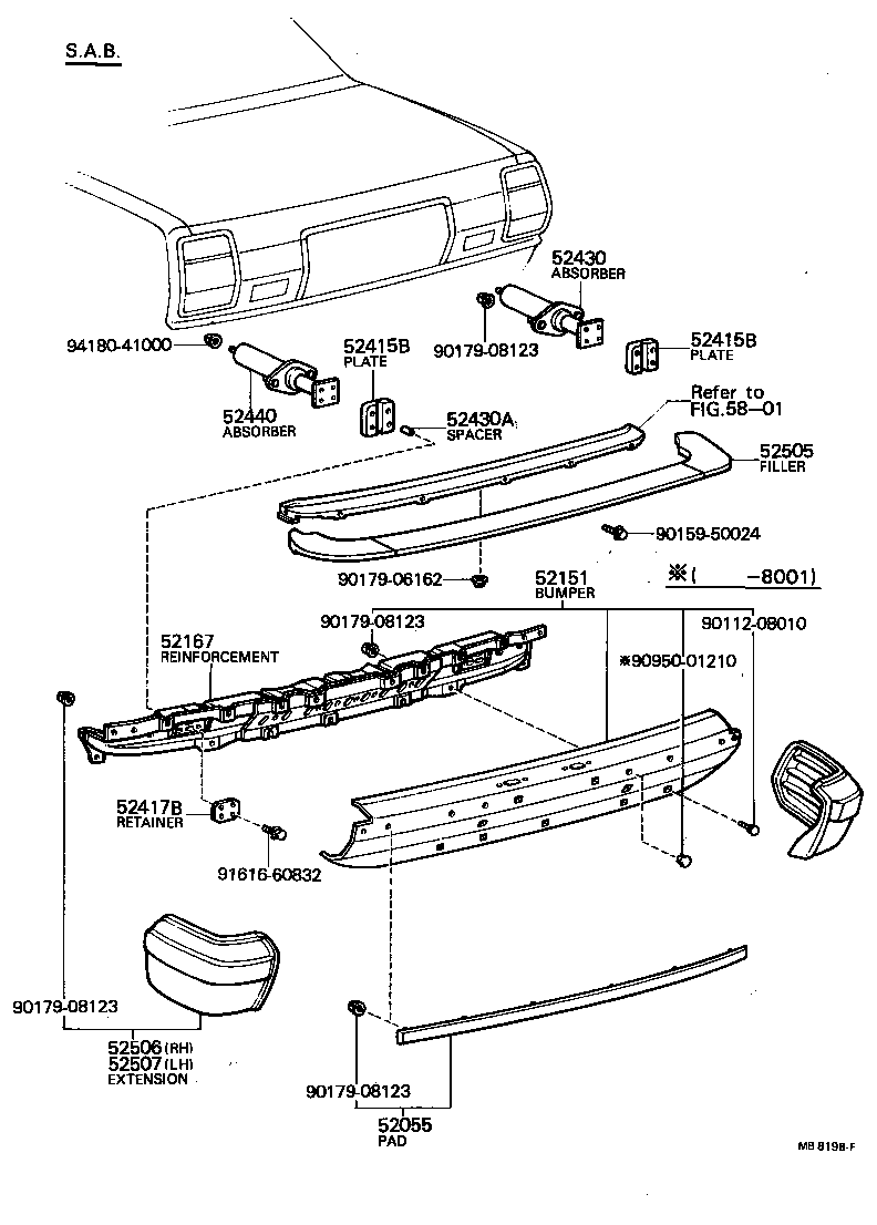 Rear Bumper & Bumper Stay