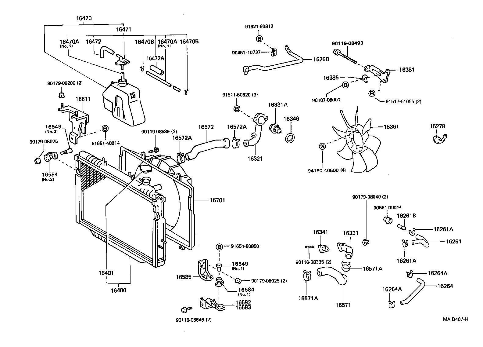 Radiator Water Outlet