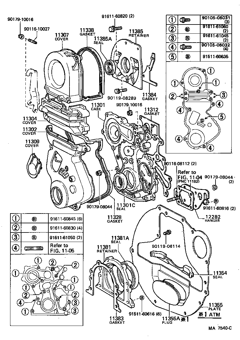 Timing Gear Cover & Rear End Plate