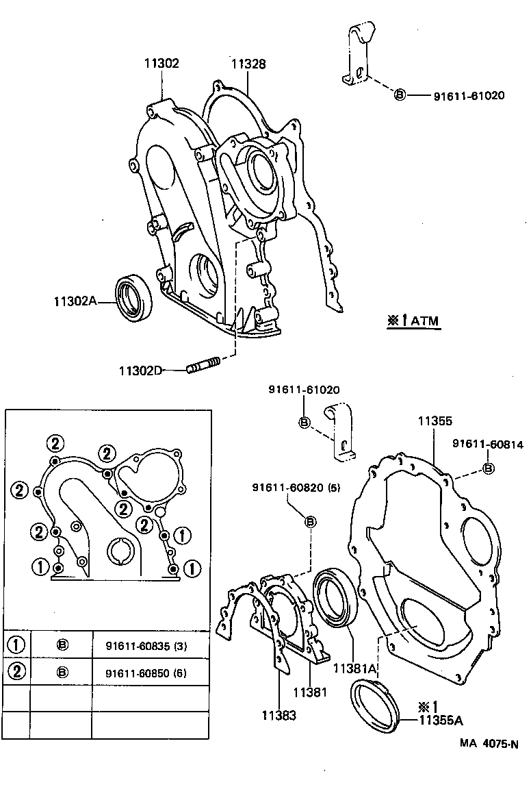 Timing Gear Cover & Rear End Plate