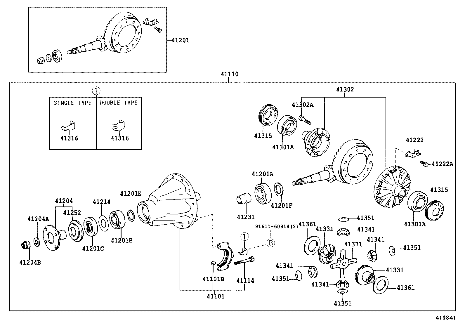 Rear Axle Housing Differential