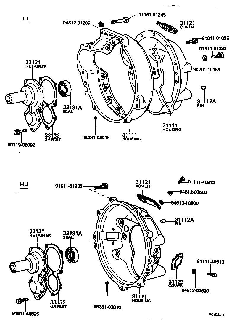 Clutch Housing + Transmission Case