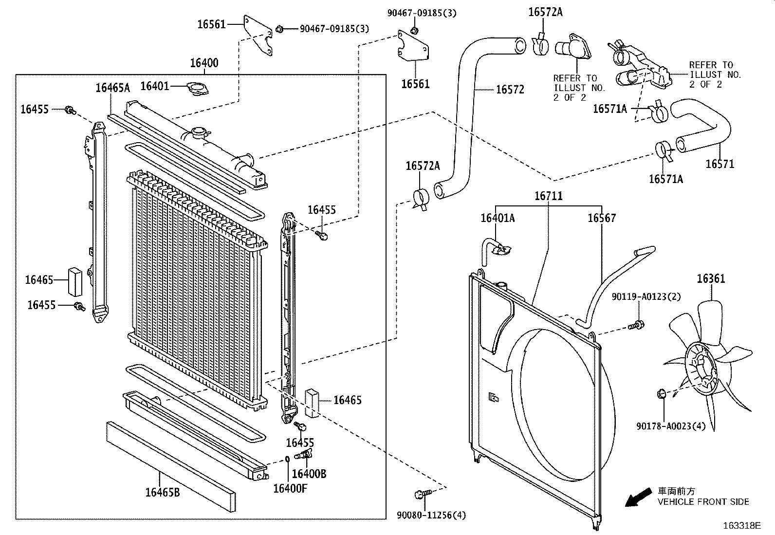 16465-0S010 Packing, Radiator, No.2 Toyota | YoshiParts
