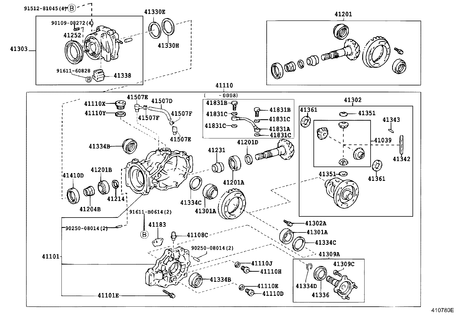 Rear Axle Housing Differential