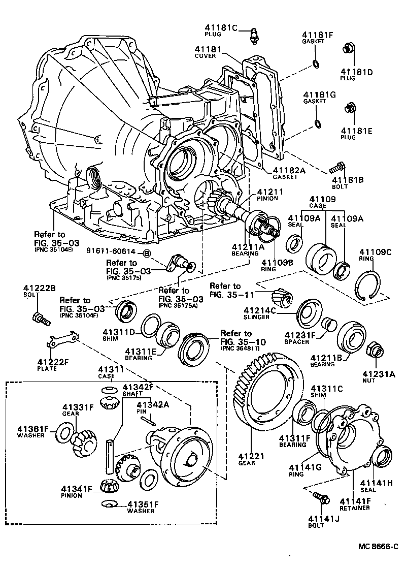 Front Axle Housing & Differential