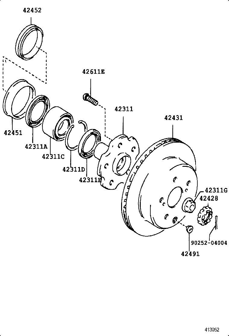 Rear Axle Shaft Hub