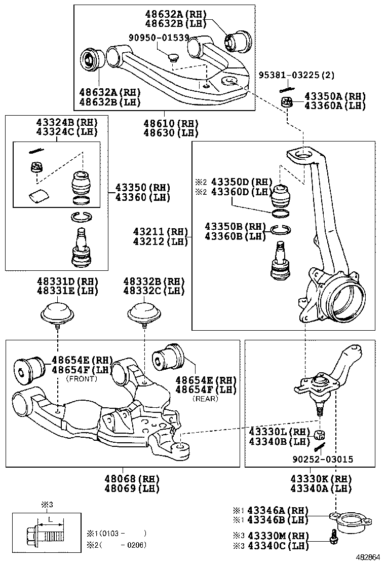 Muñón de dirección del brazo del eje delantero