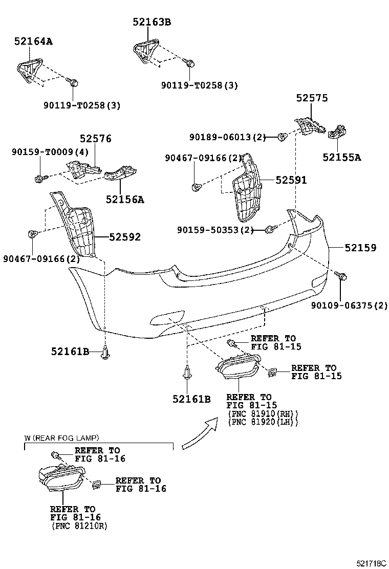 Rear Bumper & Bumper Stay