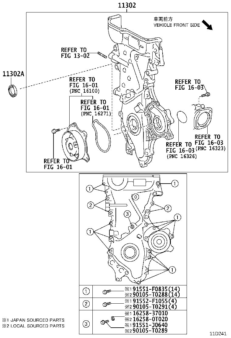 Timing Gear Cover & Rear End Plate