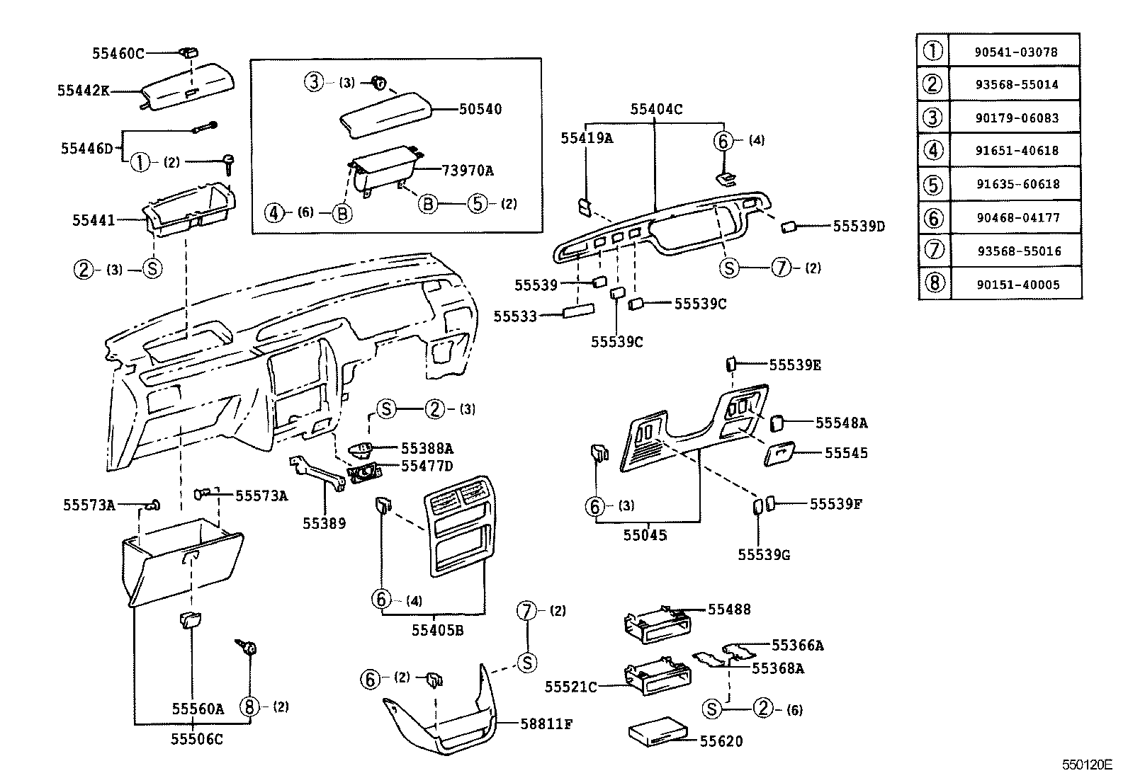 Instrument Panel Glove Compartment